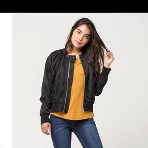 Free People Midnight Bomber Jacket Sz L